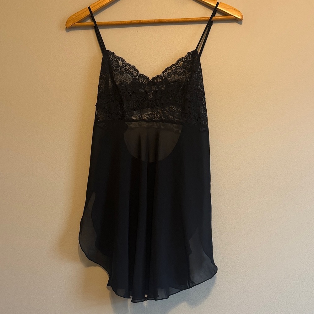 Victoria's Secret Black Lace Nightie Chemise